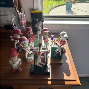 Baseball Player Bobblehead Collection - Red and White